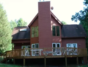 The Best Cedar &Amp; Wood Exterior Paint Coatings Cedar Hall-back-after