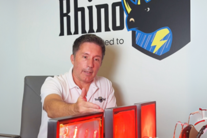 Rhino shield exterior paint tested for its insulation properties.